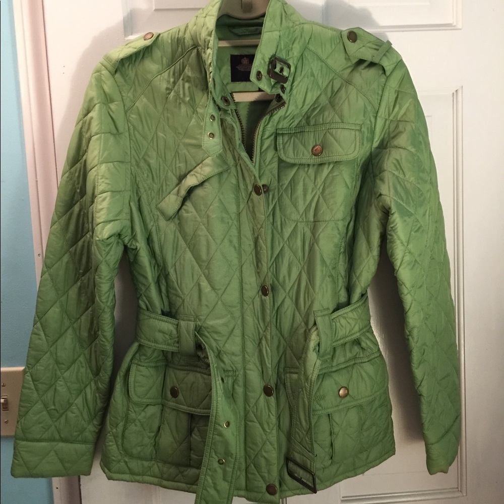 Barbour Quilted Belt Coat- USA 8